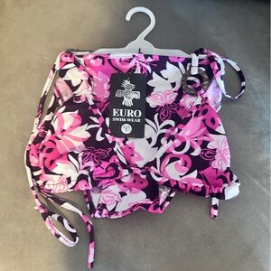 50% off w ❤️ New Women’s Euro pink floral 2Pc Swimsuit String Bikini Sizes M & L